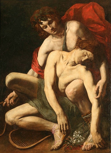 Attribuito a Cecco del Caravaggio La morte di Giacinto 1610.jpg