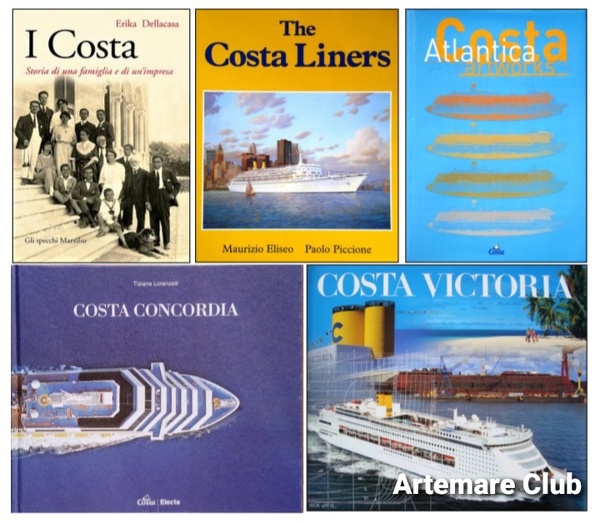 Alcuni libri sulla storia della Costa Crociare della biblioteca di  Artemare Club.jpg