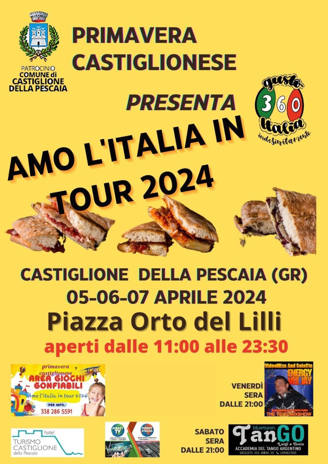 "Amo l'Italia in tour" porta le specialità enogastronomiche italiane a Castiglione della Pescaia