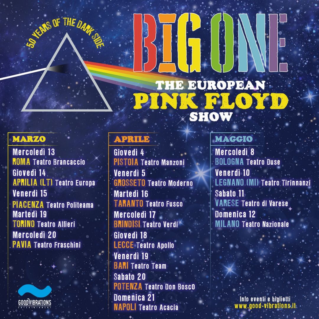 Arriva a Grosseto il mito dei Pink Floyd firmati Big One!