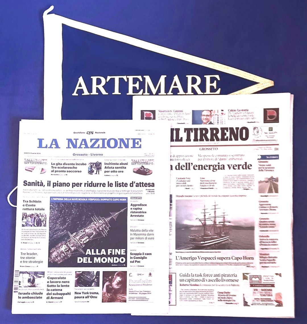 Artemare Club ricorda l’Amerigo Vespucci alla “Fine del Mondo” dopo la Patria del Tango